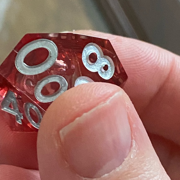 Red dice set - Picture 4 of 6
